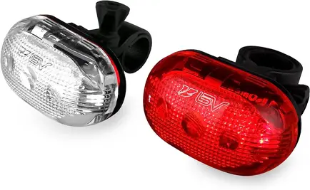 BV Bike Light Set, Bicycle LED Headlight, and Taillight Set